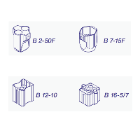 B  12-10  bascula in alluminio per 12 provette a fondo sferico da 10 ml, per rotore S 4-175. Provette max per rotore 48. (cf 4 pezzi) cf